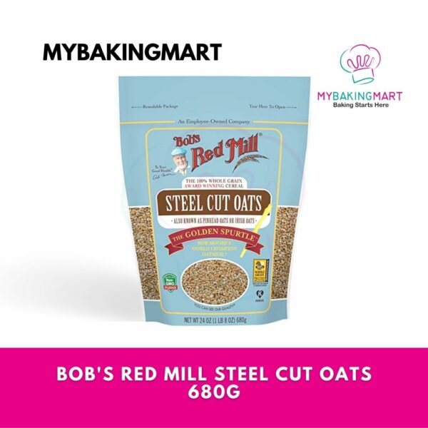 Bob's Red Mill Rolled Oats Old Fashioned / Rolled Quick (Expiry Date 2Mar2024) / Organic Steel Cut Irish Oats - Image 4