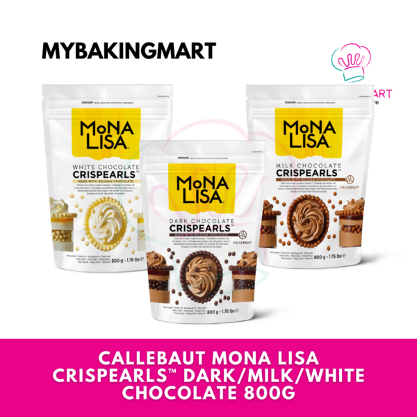 Callebaut Crispearls™ Mona Lisa Dark / Milk / White Chocolate 800g