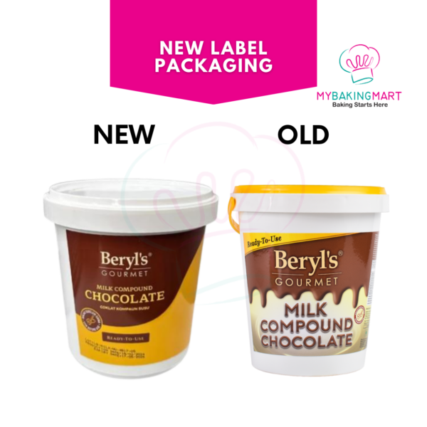 Beryl's Gourmet Milk/Dark Compund Chocolate Liquid 1kg - Image 3