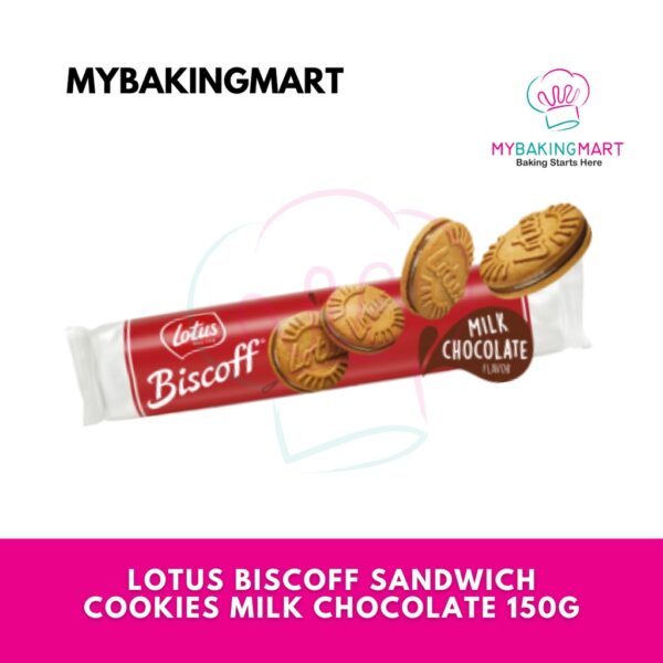 Lotus Biscoff Caramelised Sandwich Biscuits Cookies 15's (150g) ( Biscoff Cream / Milk Chocolate / Vanilla) - Image 3