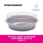 Crystal Wrap Aluminium Container With LID 6301-P (10 sets)