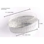 Crystal Wrap Aluminium Container With LID 6301-P (10 sets) - Image 4