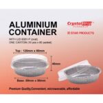Crystal Wrap Aluminium Container With LID 6301-P (10 sets) - Image 3