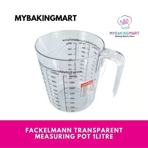 Fackelmann Transparent Measuring Pot 1 Litre