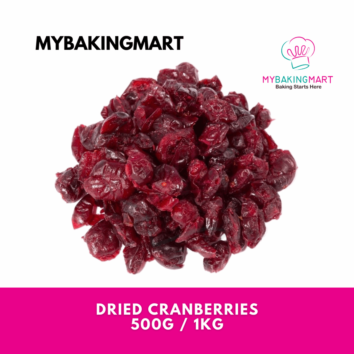 FLUFFY Dried Cranberries USA 500g & 1kg - Image 1
