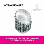 4.5cm 20 Petals Aluminium Cheese Tart Mould (50pcs)
