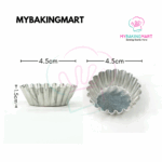 4.5cm 20 Petals Aluminium Cheese Tart Mould (50pcs) - Image 2