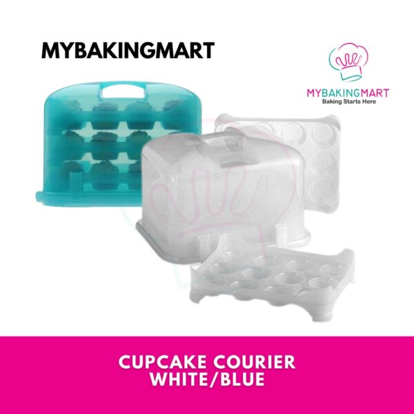 Bekas Kotak Kek Anti Smudge / The Cupcake Courier / Cake Pastry Carrier by Jennifer Gunn (Original)