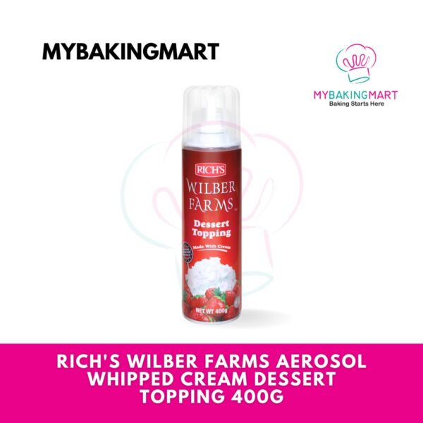 Rich's Wilber Farms Aerosol Whipped Cream Dessert Topping 250g & 400g - Image 2