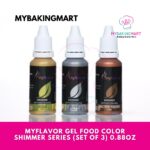 Myflavor Gel Food Colour Shimmer Series (Set of 3)