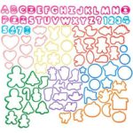 Wilton Cookie Cutter Set - 101 Pcs Icing Cookies Acuan Nombor Huruf - Image 4