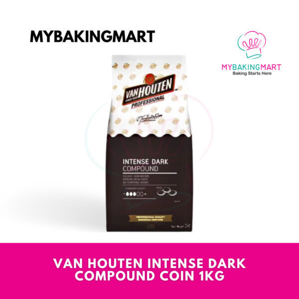 Van Houten Intense Dark Chocolate Compound Coin 1kg