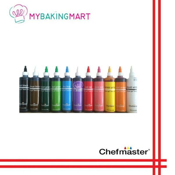 Chefmaster Bundle Pack - Liqua-Gel Set 11 bottle 10.5oz - Image 2