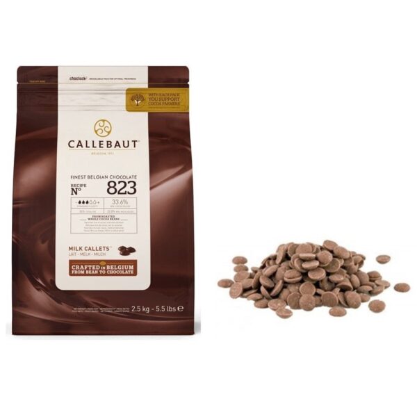 Callebaut 823 Milk Chocolate Callet 1 kg - Image 4