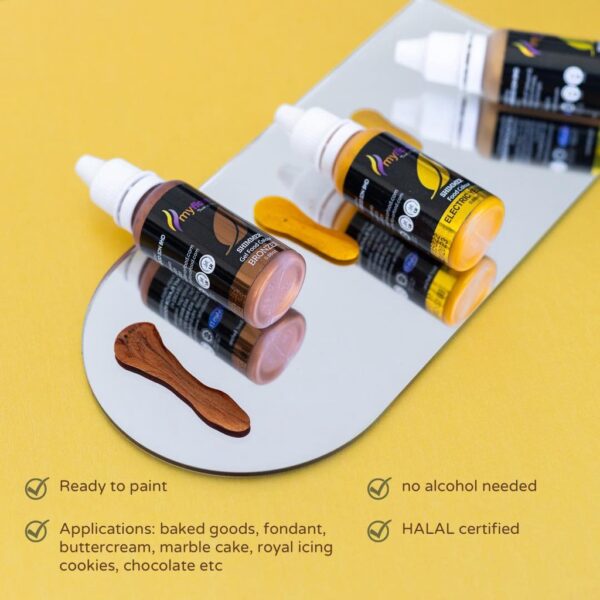 Myflavor Gel Food Colour Shimmer Series 25g - Image 2