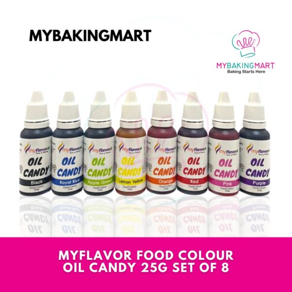 Myflavor Oil Candy Food Colouring Set of 8/10 Colors 25g - Image 2