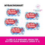 La Belle D'Andaine Unsalted Butter Doux 500g x 5
