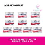 Bundle Lurpak Unsalted Butter 250g x 10
