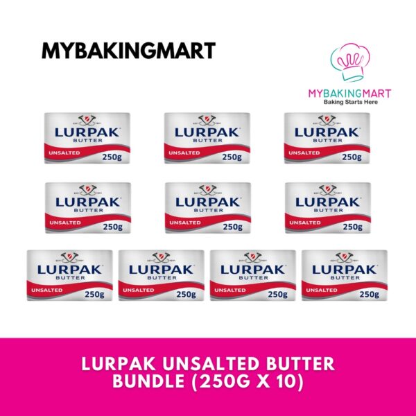 Bundle Lurpak Unsalted Butter 250g x 10