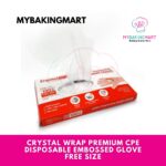 Crystal Wrap Premium CPE Disposable Embossed Glove  (Box of 100pcs) - Image 2