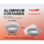 Crystal Wrap Aluminium Container With LID 3427-P (10 sets) - Image 2