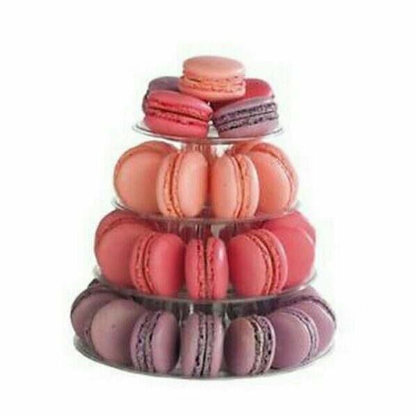 Macaron 4-Tier Display Rack / Display Tower with Takeaway Carrier - Image 3