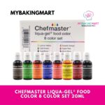 Chefmaster LIQUA-GEL® 8 Color Kit 20ml Food Coloring