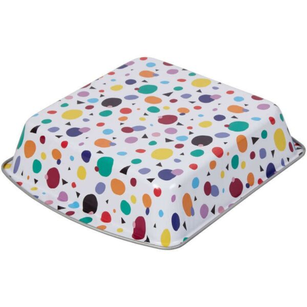 Wilton Bake and Bring Geometric Print Non-Stick 8-Inch Square Cake Pan - Image 3