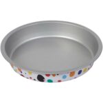 Wilton Bake & Bring Geometric Print Non-Stick Round Cake Pan 8.5" x 1.2" - Image 4