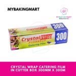 CrystalWrap Cling Film Wrap 80m With Slide Cutter / Catering Film 300m In Cutter Box Crystal Wrap  - Food Wrap - Image 5