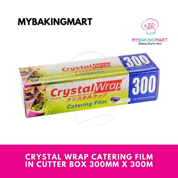 CrystalWrap Cling Film Wrap 80m With Slide Cutter / Catering Film 300m In Cutter Box Crystal Wrap  - Food Wrap - Image 5