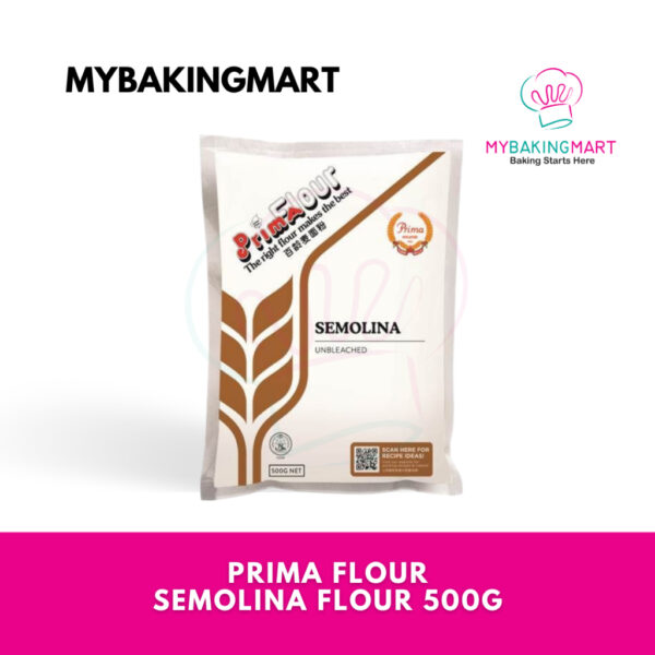 PRIMA FLOUR Semolina Flour (Unbleached) 500g