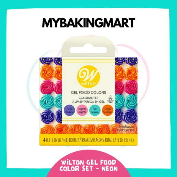 Wilton Gel Food Color Set Neon