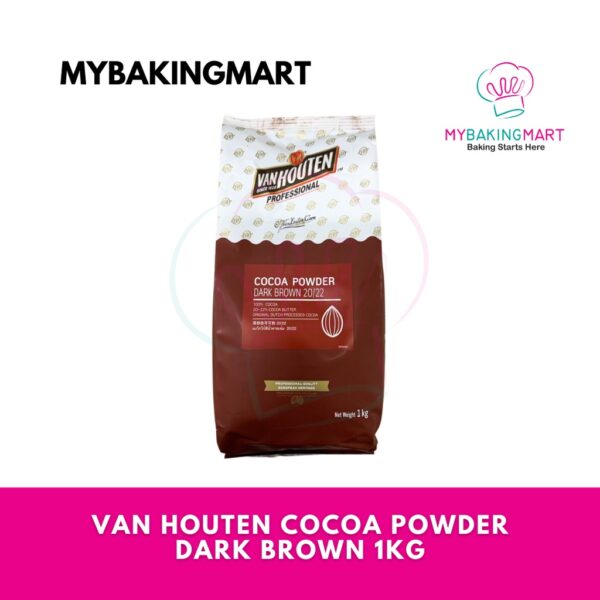 Van Houten Cocoa Powder Dark Brown 1kg
