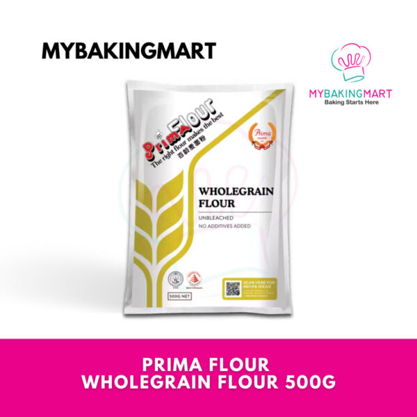 PRIMA FLOUR Wholegrain Flour / Wholemeal (Unbleached) 500g
