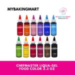 Chefmaster Liqua Gel 2.3Oz Food Coloring