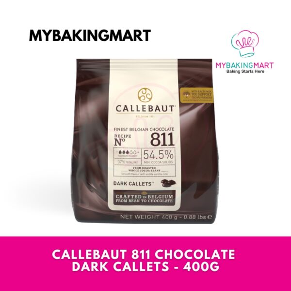 Callebaut 811 Finest Belgian Chocolate Recipe n° 811 Dark Callet 400g