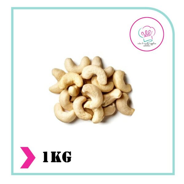 FLUFFY Cashew Nut Whole 1kg W320 - Raw, Plain & Soft / Gajus Mentah Biji