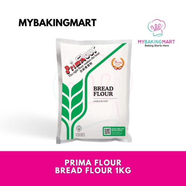 PRIMA FLOUR Bread Flour / High Protein Flour / Tepung Roti (Unbleached) 1kg