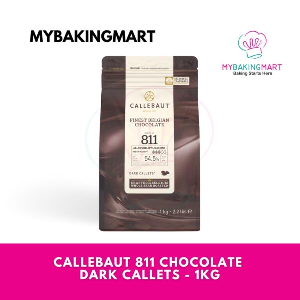 Callebaut 811 Finest Belgian Chocolate Recipe n° 811 Dark Callet 1kg