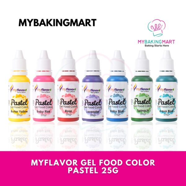 Myflavor Pastel Gel Food Colouring 25g
