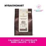 Callebaut 811 Dark Chocolate Callets 2.5kg (Pack with Ice Box)