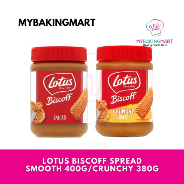 Lotus Biscoff Smooth Spread 400g / Crunchy Spread 380g
