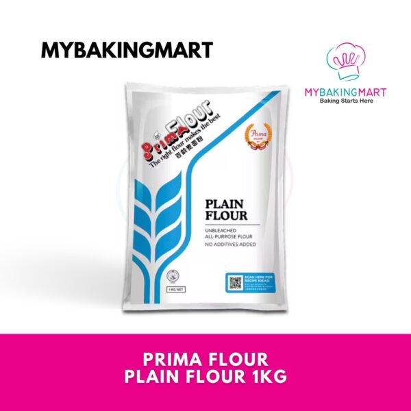 PRIMA FLOUR Plain Flour, Unbleached All-Purpose Flour 1kg