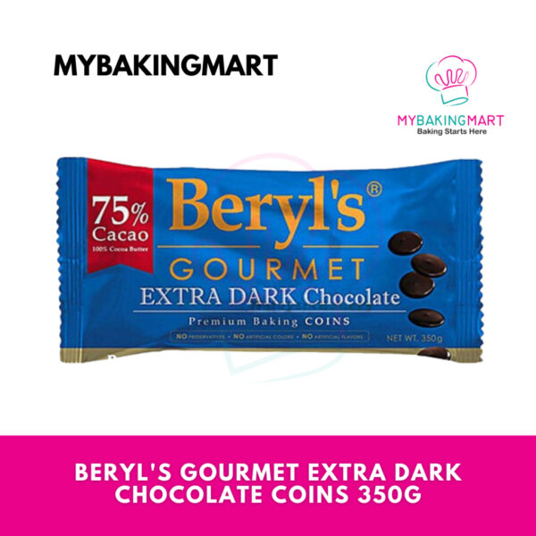 Beryl's Gourmet Extra Dark Chocolate Coins 350g x 12 (1 Carton) - Image 2