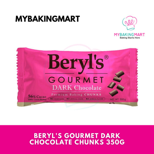 Beryl's Gourmet Dark Chocolate Chunks 350g x 12 (1 Carton) - Image 2