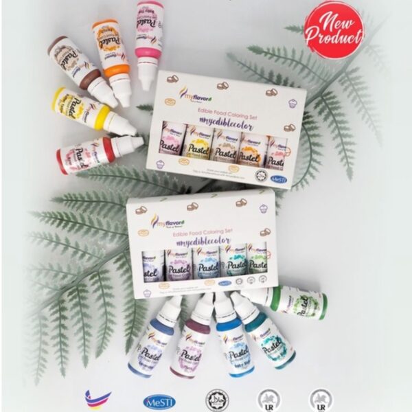Myflavor Pastel Gel Food Colouring Set - Image 5
