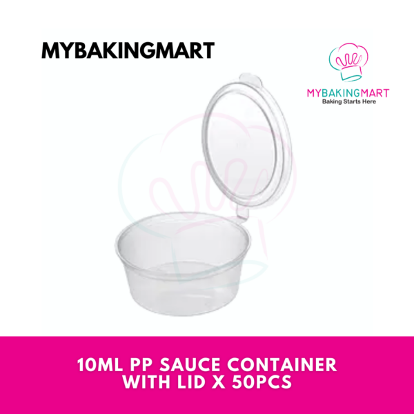 PP Sauce Container With Lid 10ml (50pcs) / 25ml (100pcs) - Image 2