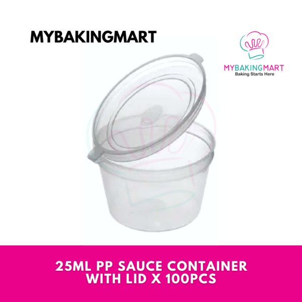 PP Sauce Container With Lid 10ml (50pcs) / 25ml (100pcs) - Image 5