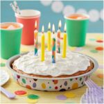 Wilton Bake & Bring Geometric Print Non-Stick Round Cake Pan 8.5" x 1.2" - Image 2